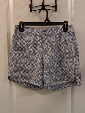 Ladies Blue Patterned American Outdoorsman Shorts